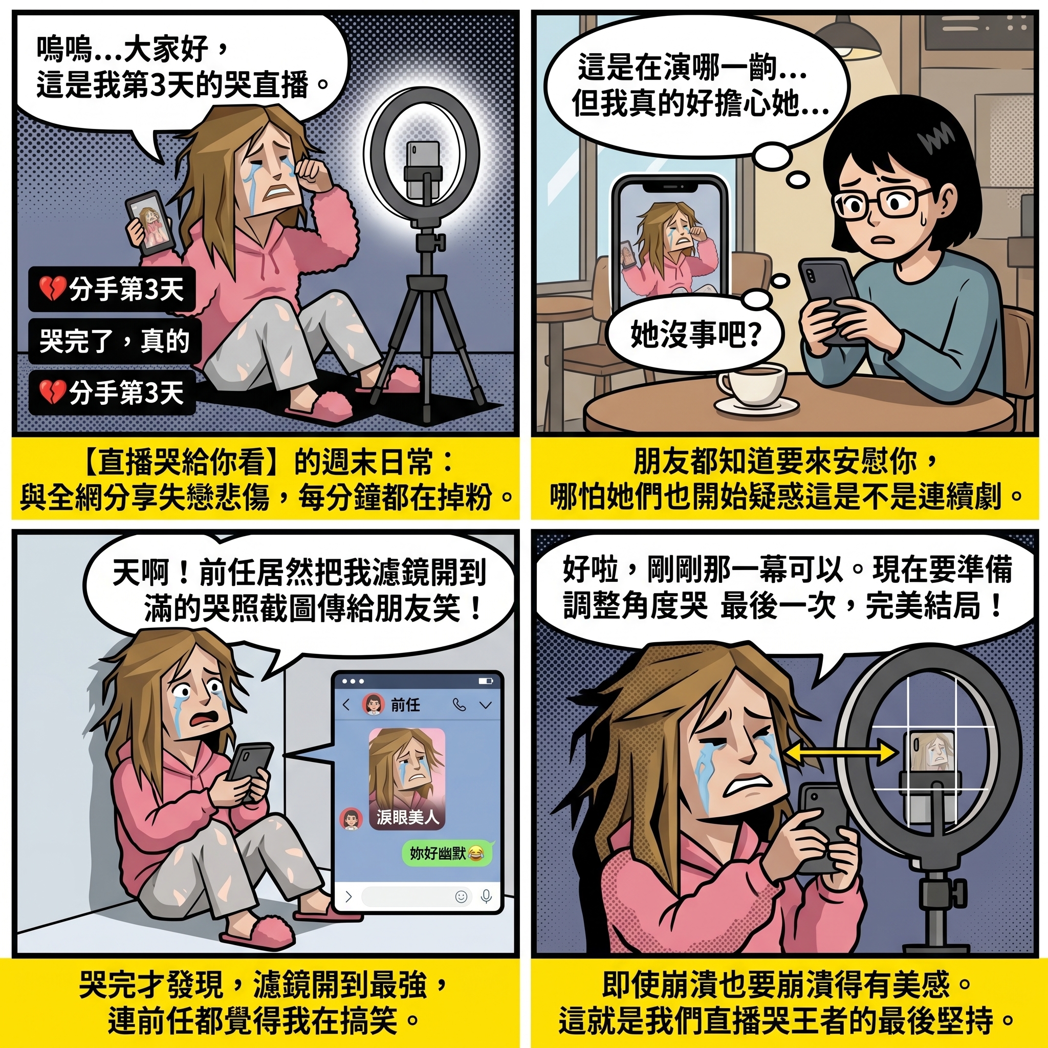 直播哭給你看