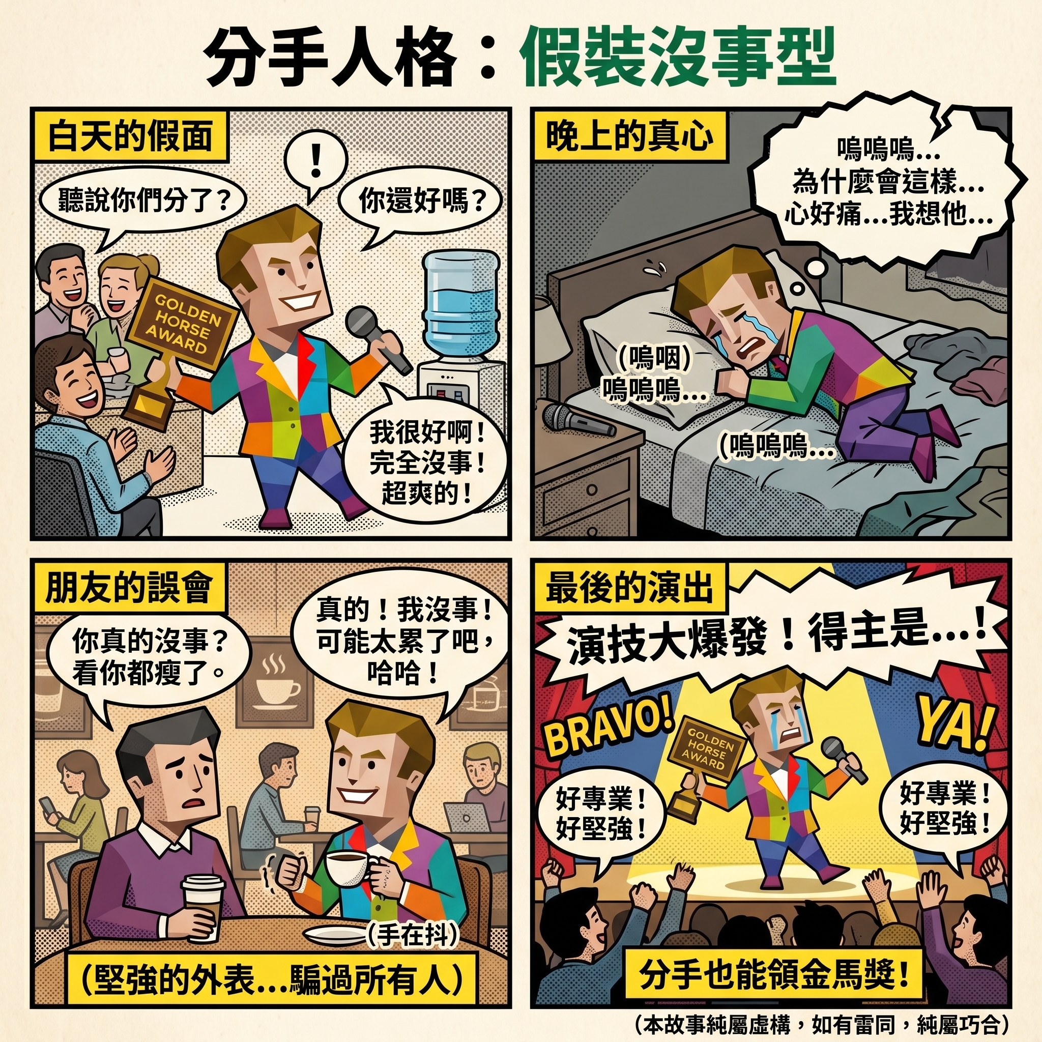 假裝沒事型