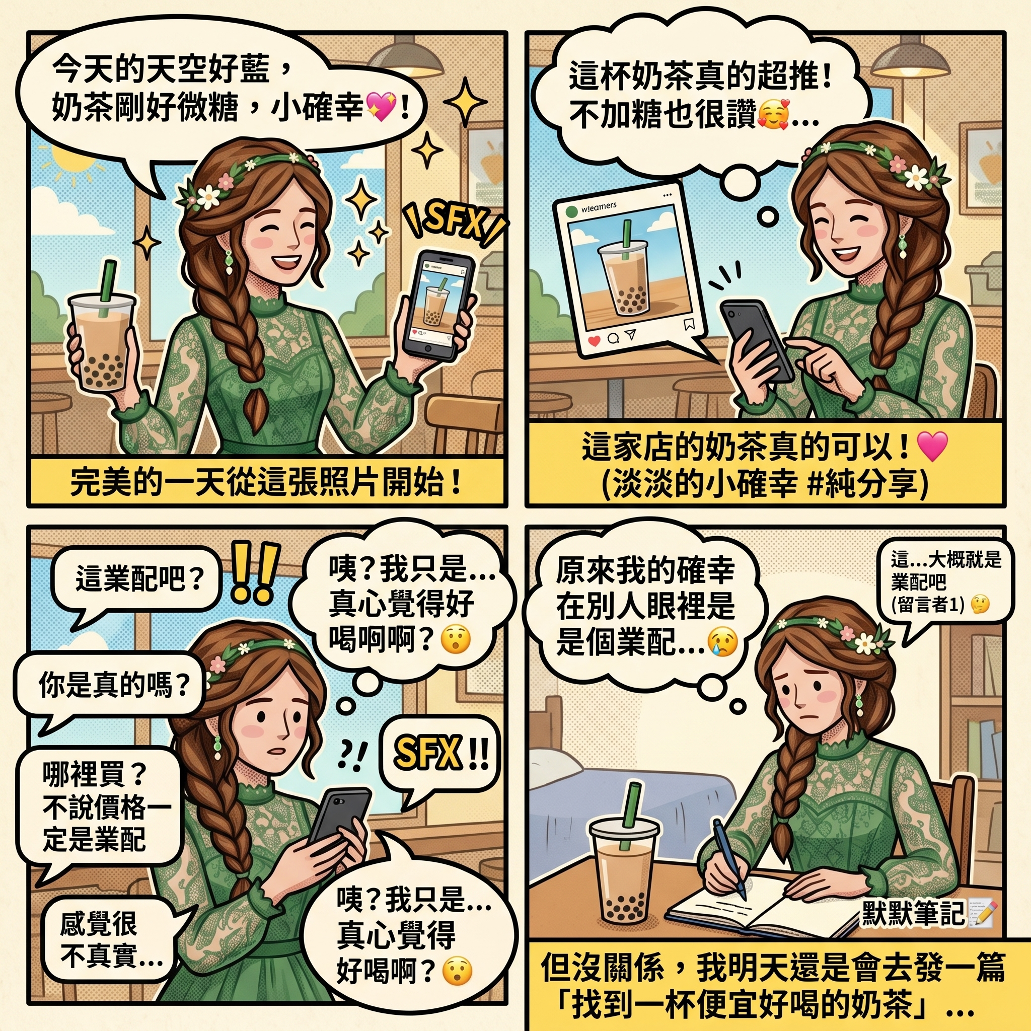 穿搭板奶茶日記