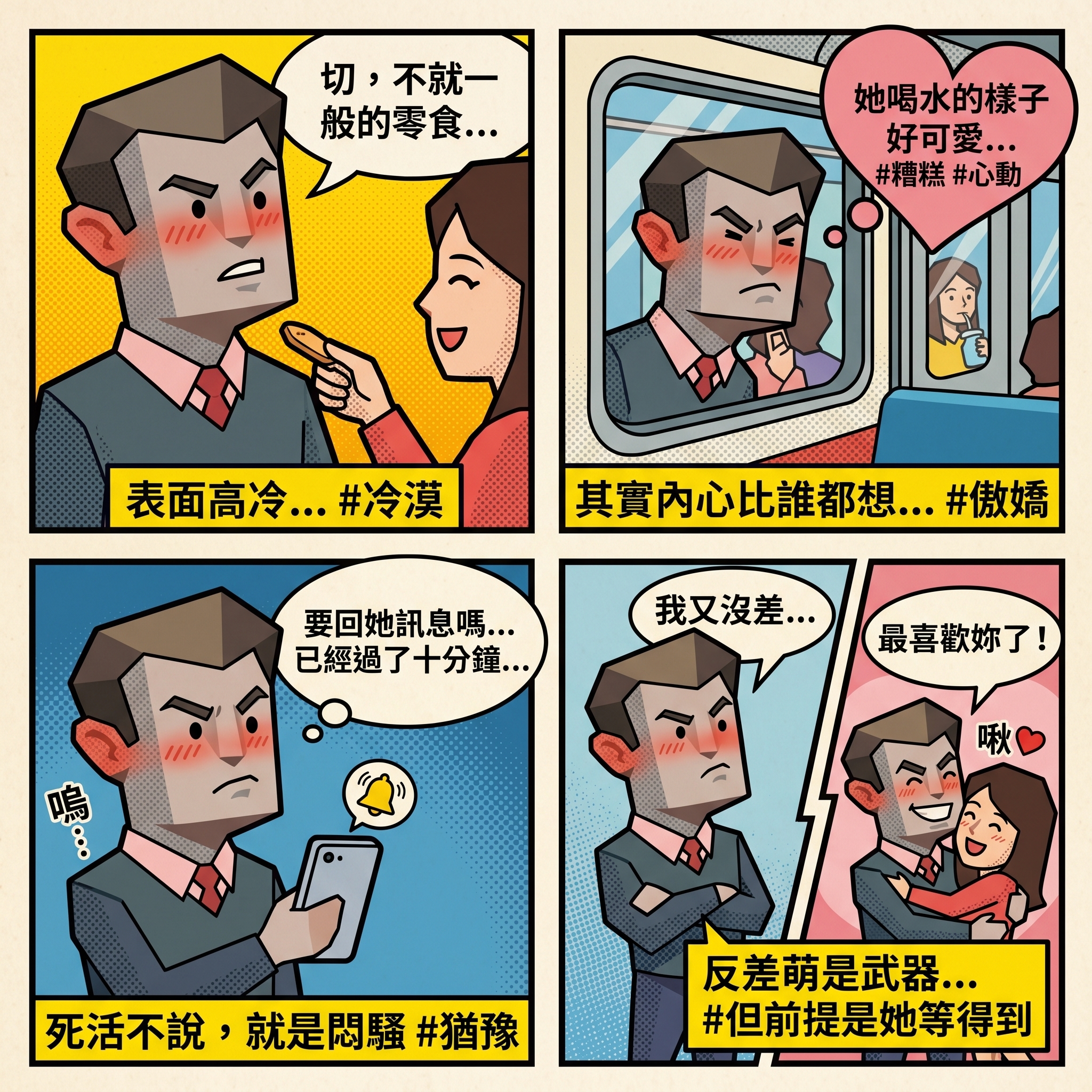 傲嬌反差型