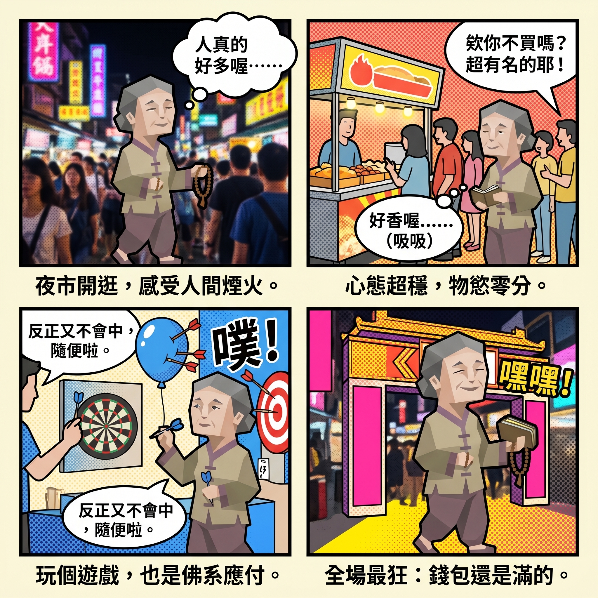 夜市散步佛系仙